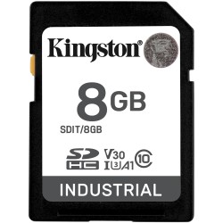 Buy Kingston Industrial 8GB pSLC SD Card - Black, Class 10 UHS-I (U3/V30), 100/8... in Cyprus, Nicosia, Limassol, Larnaka, Pafos