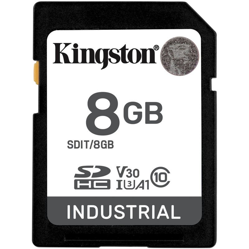 Buy Kingston Industrial 8GB pSLC SD Card - Black, Class 10 UHS-I (U3/V30), 100/8... in Cyprus, Nicosia, Limassol, Larnaka, Pafos