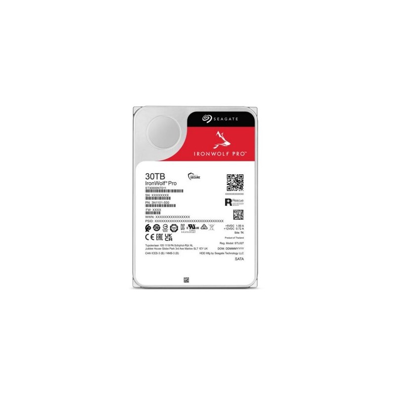 Seagate IronWolf Pro ST30000NT011 30TB 3.5" NAS HDD (Boxed) — Buy in Cyprus with Fast Delivery