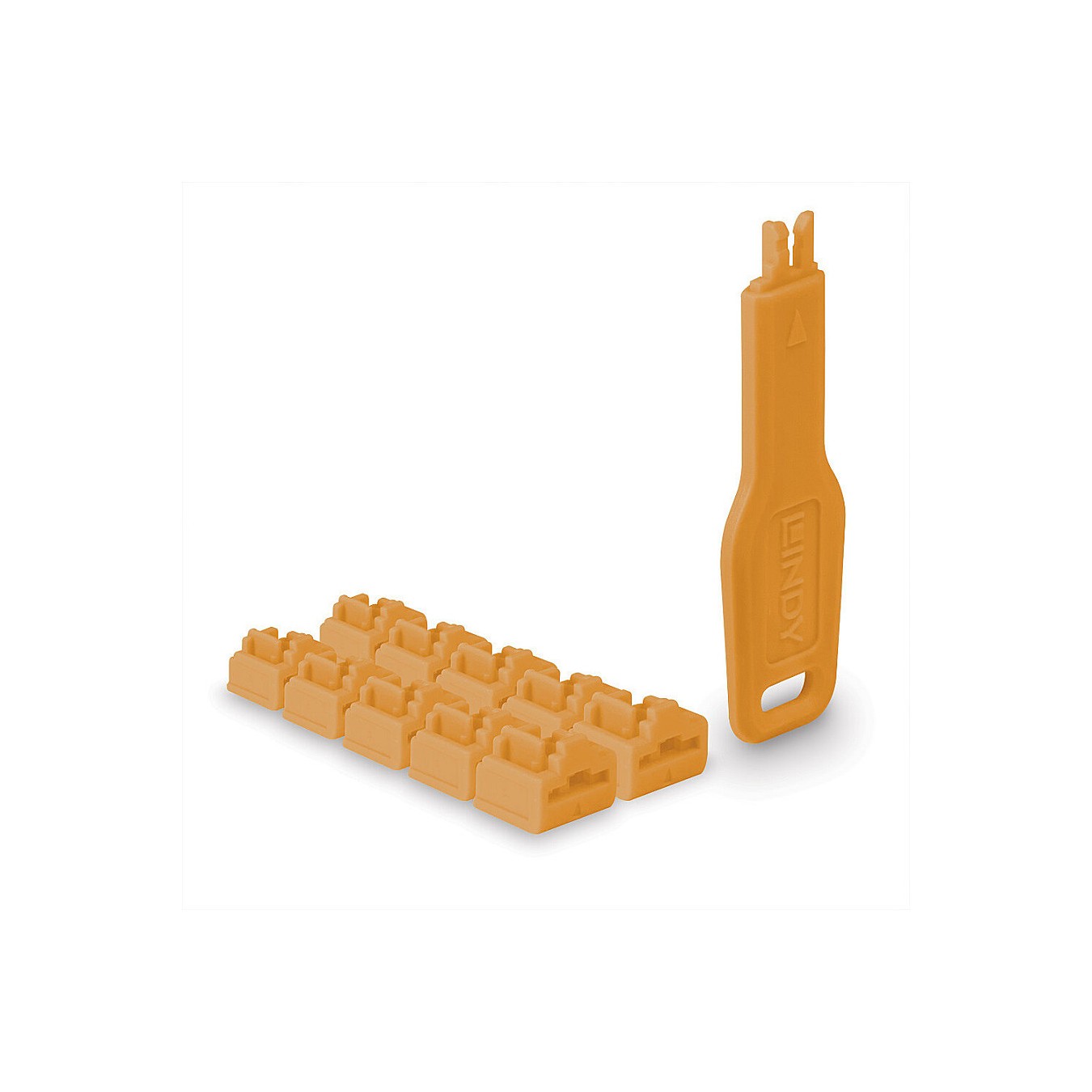 Buy LINDY RJ45 Port Schlösser Orange, 10 Stck + 1 Schlüssel in Cyprus, Nicosia, Limassol, Larnaka, Pafos
