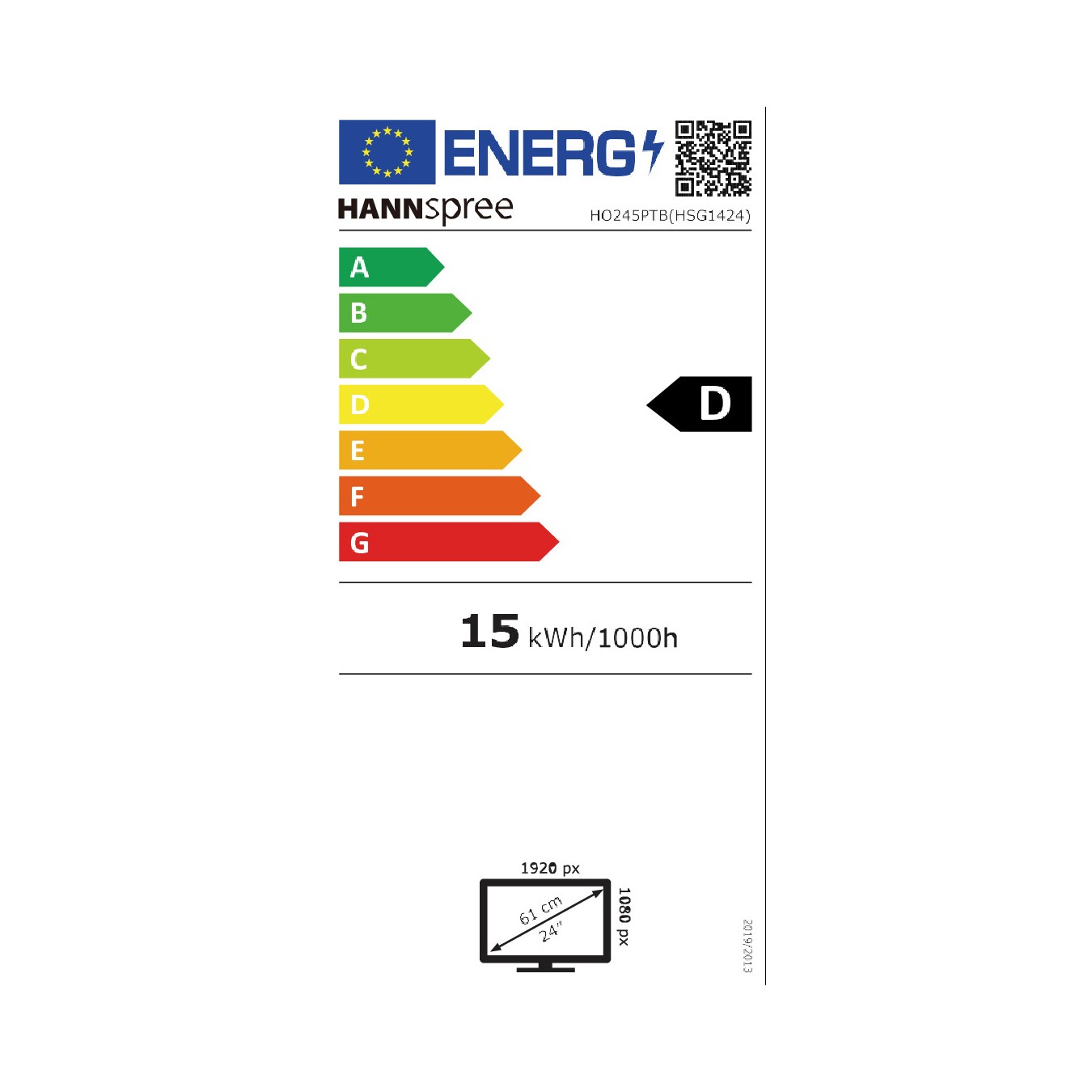 Buy Hannspree 60.4cm (23.8') HO245PTB 16:9 M-TOUCH HDMI+DP+VGA in Cyprus, Nicosia, Limassol, Larnaka, Pafos