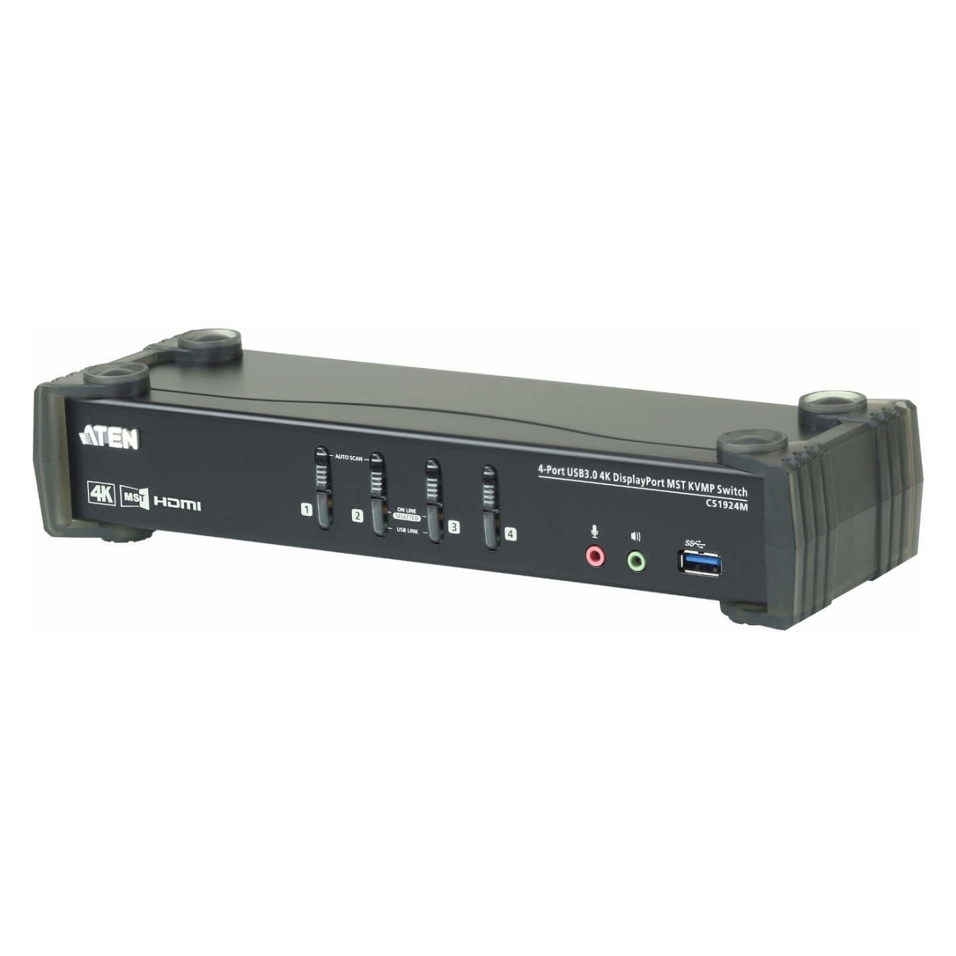 Buy ATEN CS1924M 4-Port USB 3.0 4K DisplayPort MST KVM Switch in Cyprus, Nicosia, Limassol, Larnaka, Pafos
