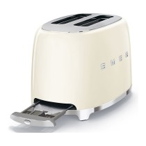 Buy SMEG Toaster 2-Schlitz kompakt 50s Style TSF01CREU, Creme, Hochglanz in Cyprus, Nicosia, Limassol, Larnaka, Pafos