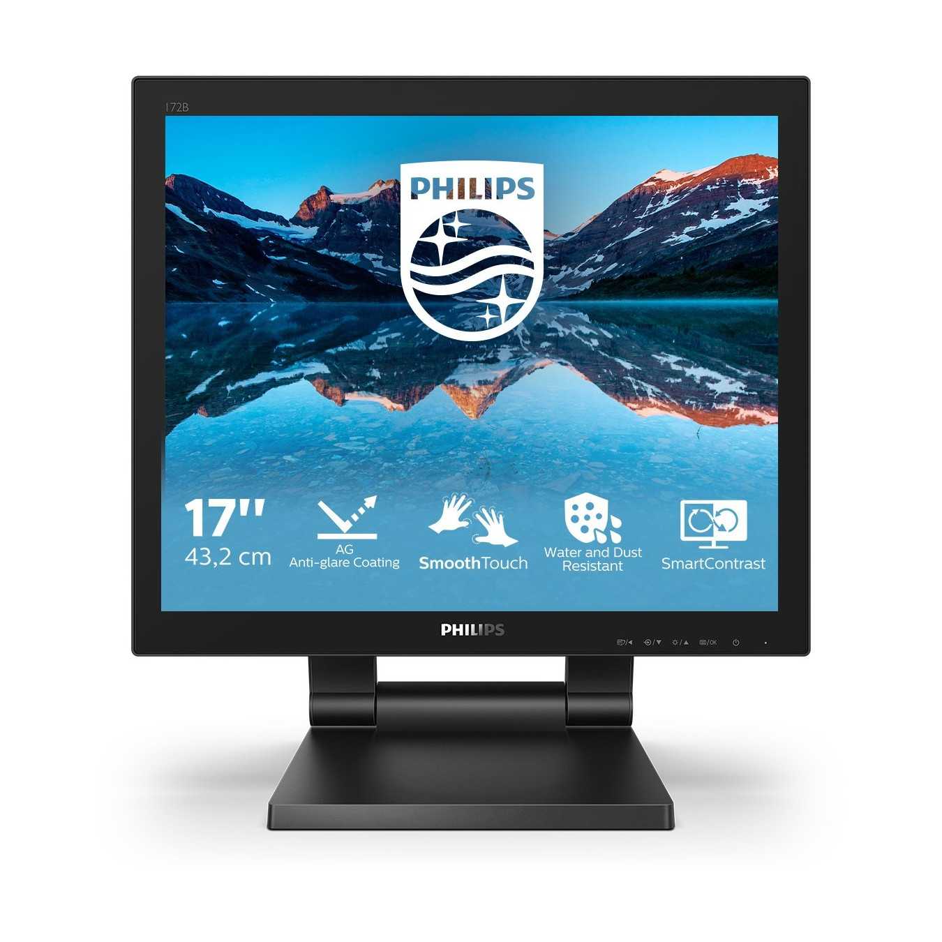 Philips 172B9TL/00 17" (43.2 cm) Touch LCD Monitor - 1280x1024 SXGA, TN 1ms, 60Hz, HDMI/DVI/VGA/DP, Black