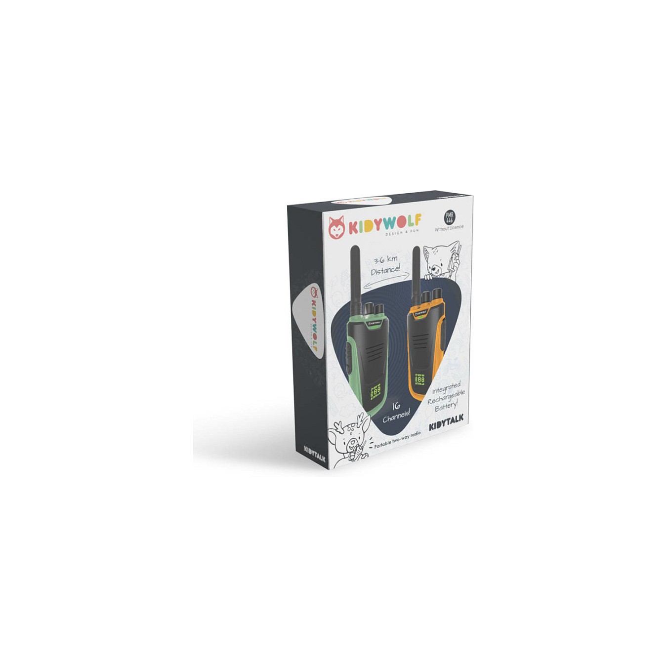 Buy Kidywolf Walkie-Talkies mit Taschenlampe grn orange in Cyprus, Nicosia, Limassol, Larnaka, Pafos