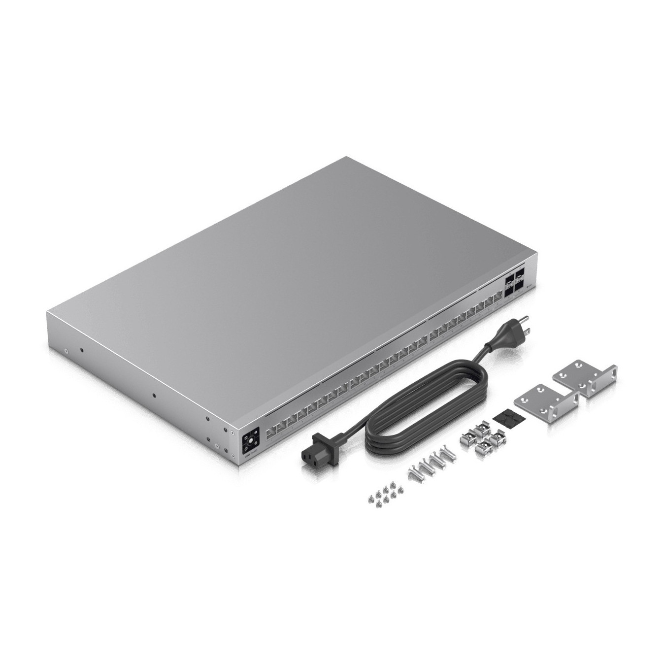 Ubiquiti UniFi Switch Pro HD 24 - USW-PRO-HD-24 - 24-Port Multi-Gig (22x2.5G, 2x10G) Rackmount 1U, Grey