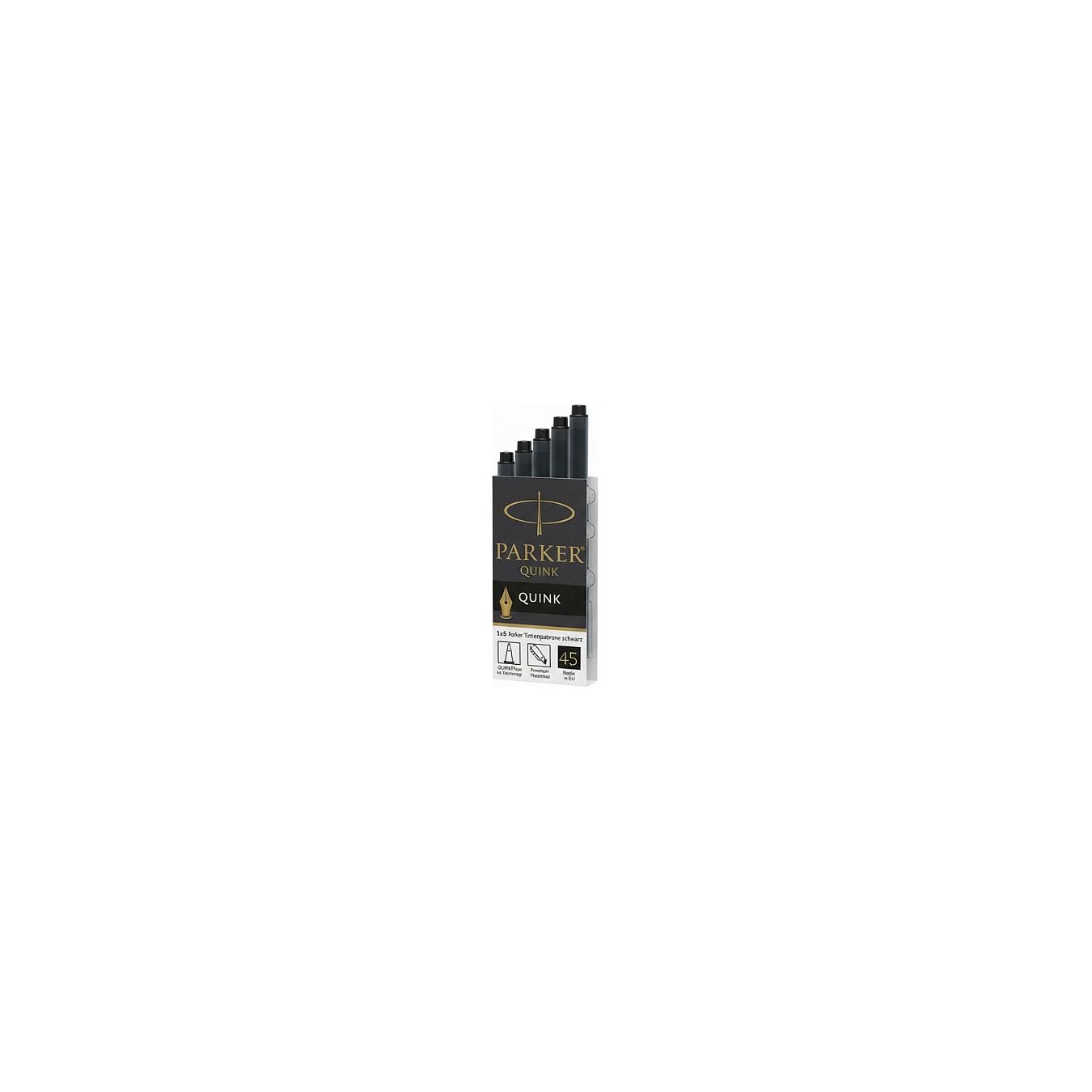 Buy 1x5 Parker Tintenpatrone Quink schwarz in Cyprus, Nicosia, Limassol, Larnaka, Pafos