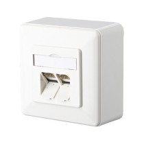 Buy METZ CONNECT Anschlussdose ISO IEC Cat.6A E-DAT 2 Port AP reinwei in Cyprus, Nicosia, Limassol, Larnaka, Pafos
