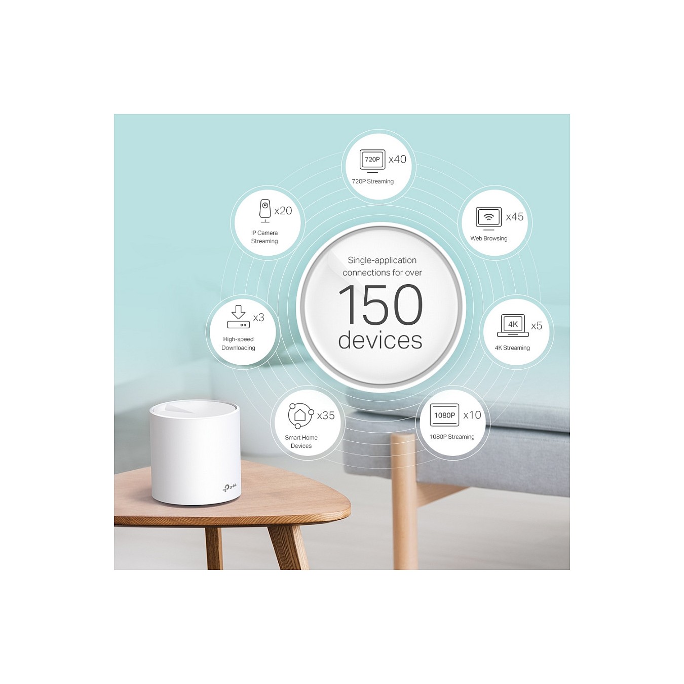 Buy TP-LINK TP-LINK Deco X60 AX3000 (1-pack) in Cyprus, Nicosia, Limassol, Larnaka, Pafos
