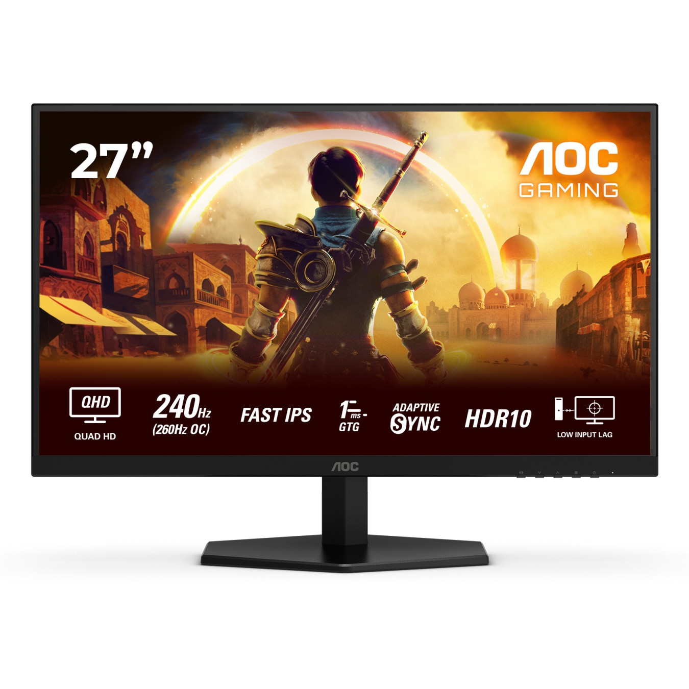 AOC Q27G42ZE - 27in QHD (2560x1440) Fast IPS Gaming Monitor - 260Hz, 1ms GTG, HDR10, Black/Red