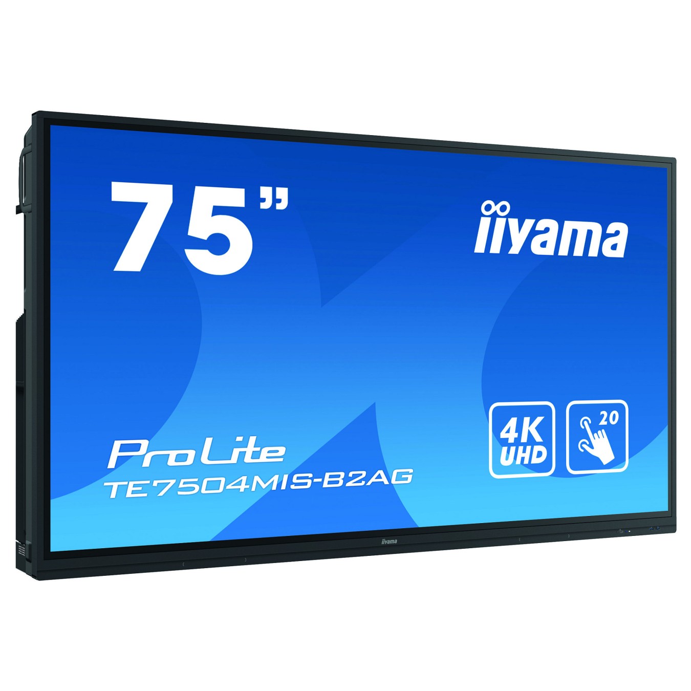Buy 189,3cm 75'' (3840x2160) iiyama ProLite TE7504MIS-B2AG 16:9 8ms IPS 3xHDMI VGA USB-C VESA Speaker 4K UHD in Cyprus, Nicosia,