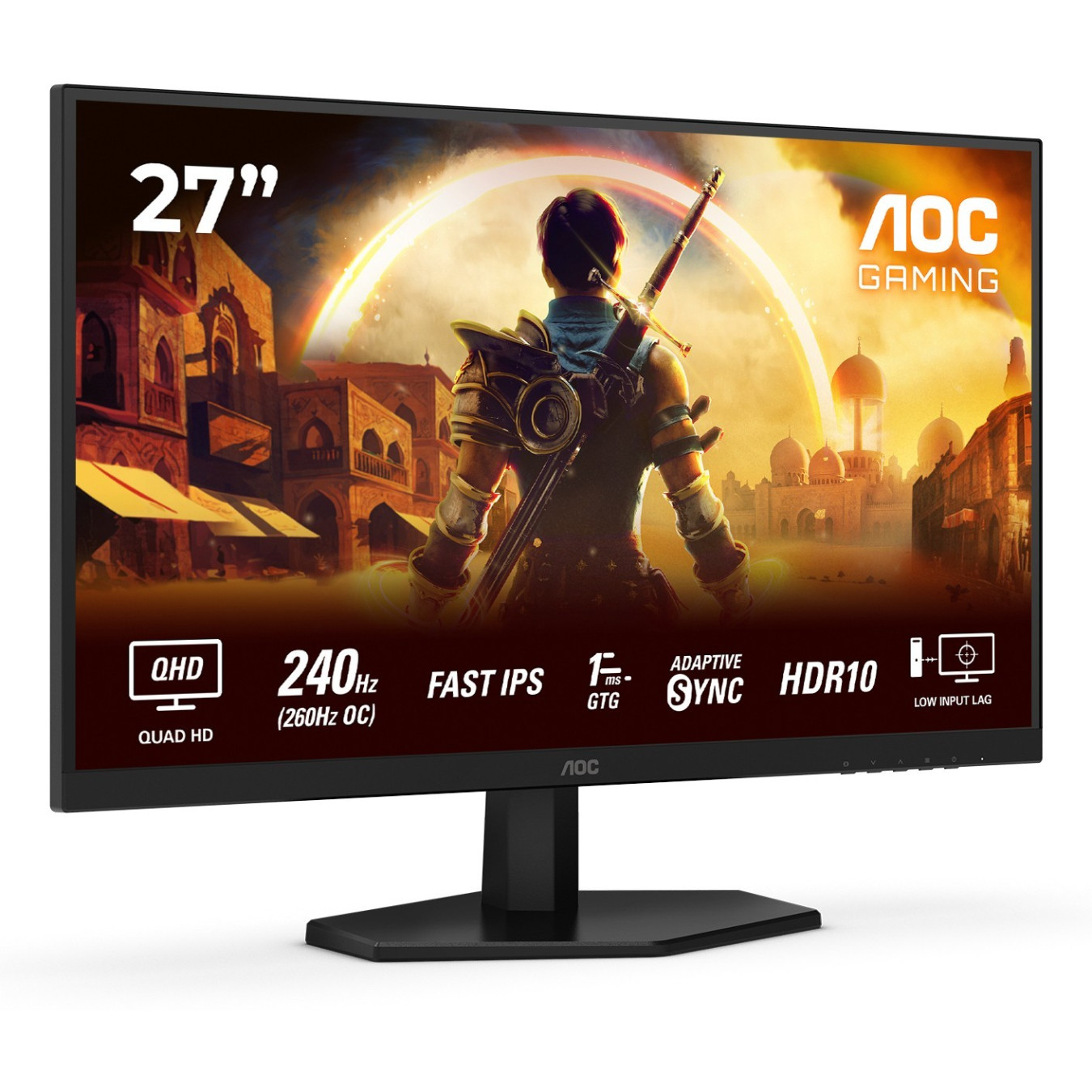 AOC Q27G42ZE - 27in QHD (2560x1440) Fast IPS Gaming Monitor - 260Hz, 1ms GTG, HDR10, Black/Red