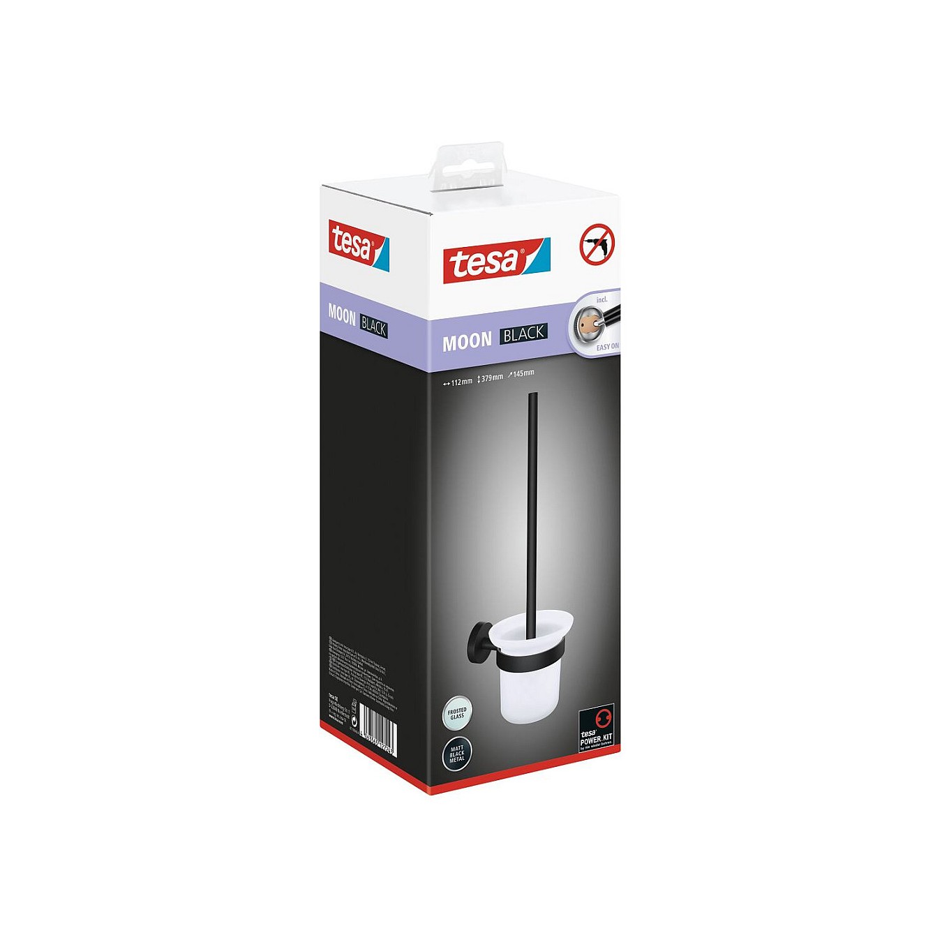 Buy tesa Toilettenbürste MOON schwarz, Glas in Cyprus, Nicosia, Limassol, Larnaka, Pafos