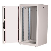 Buy ROLINE 19-Zoll Netzwerkschrank Basic 22 HE, 600x600 BxT Glastr grau in Cyprus, Nicosia, Limassol, Larnaka, Pafos