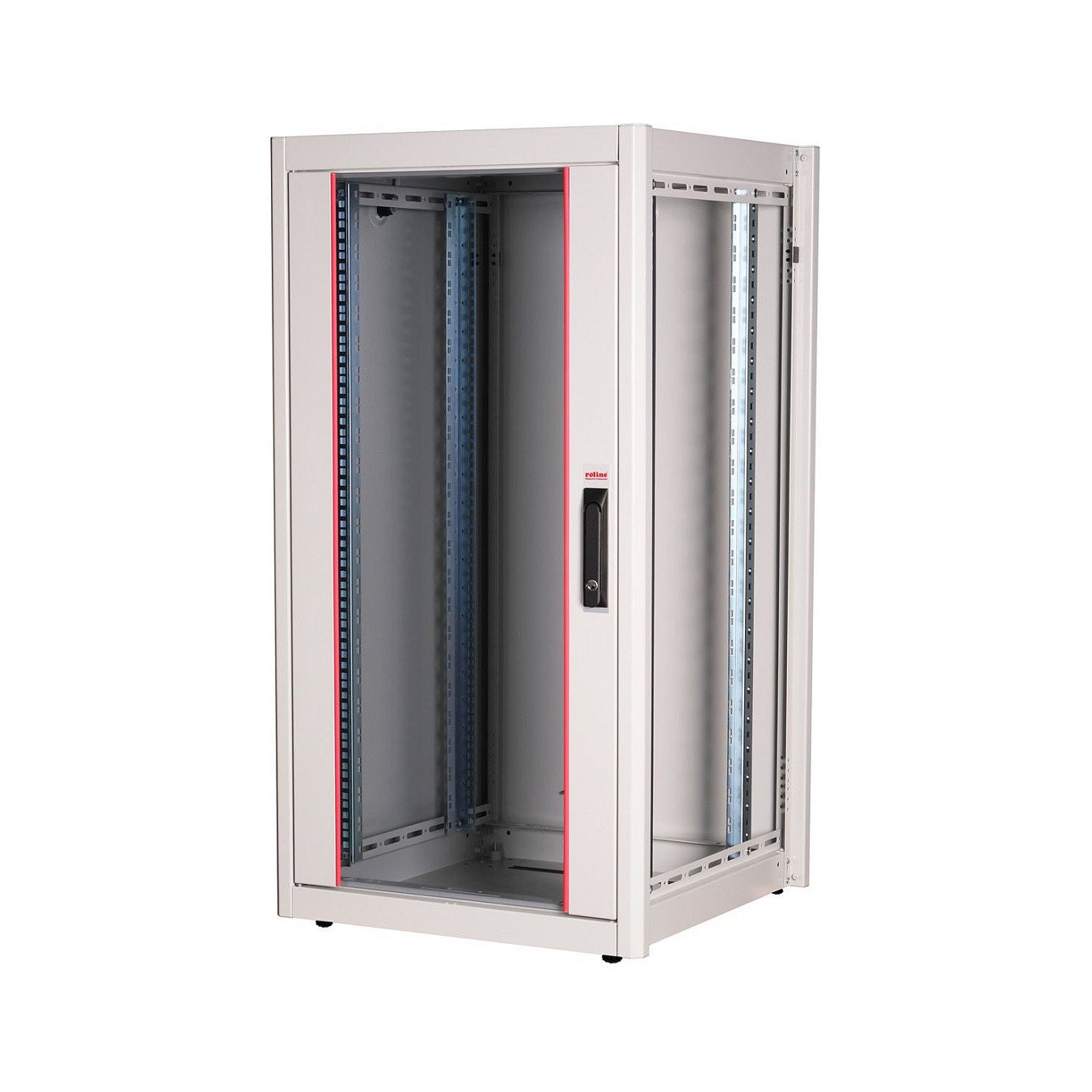Buy ROLINE 19-Zoll Netzwerkschrank Basic 22 HE, 600x600 BxT Glastr grau in Cyprus, Nicosia, Limassol, Larnaka, Pafos