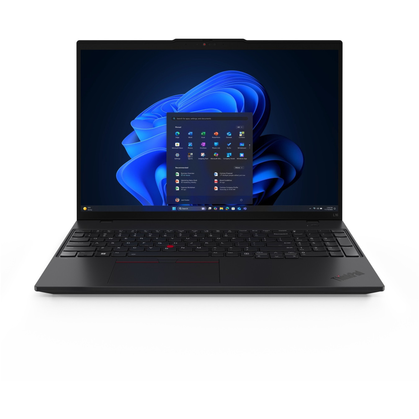 Lenovo ThinkPad L16 Gen 2 - 225U - 16-inch WUXGA 400cd/m² Black, 32GB DDR5, 1TB SSD, Intel Core Ultra 5, Win11 Pro