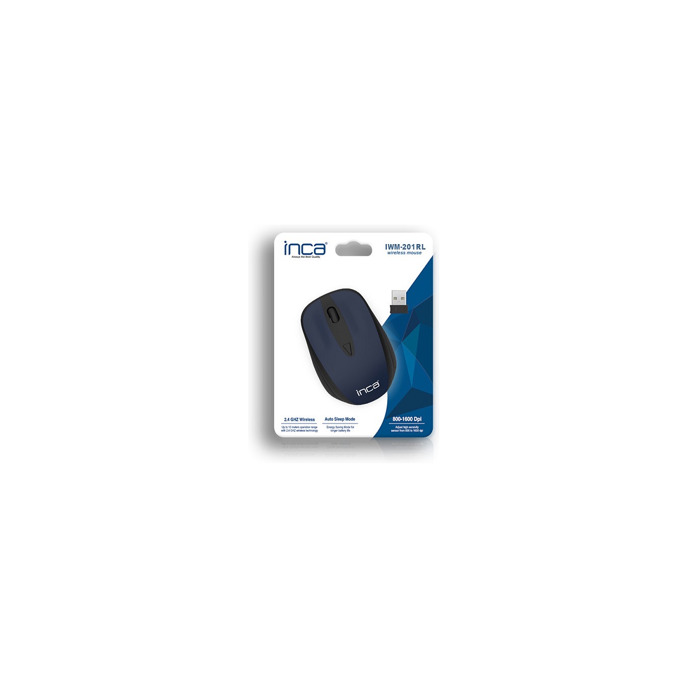 Buy INCA Maus IWM-201RL 1600 DPI.Wireless.Nano-USBI. BL SW retail in Cyprus, Nicosia, Limassol, Larnaka, Pafos
