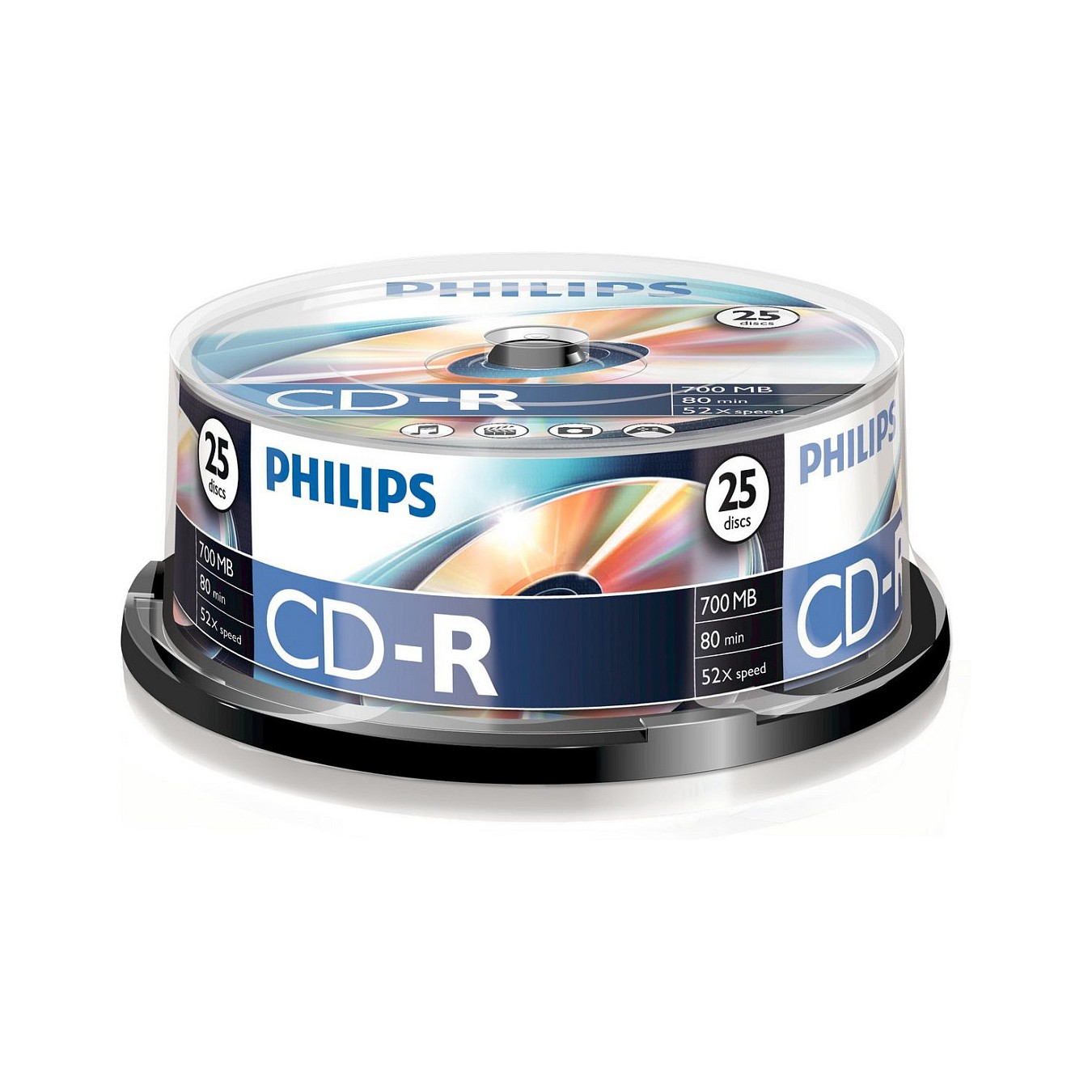 Buy 1x25 Philips CD-R 80Min 700MB 52x SP in Cyprus, Nicosia, Limassol, Larnaka, Pafos