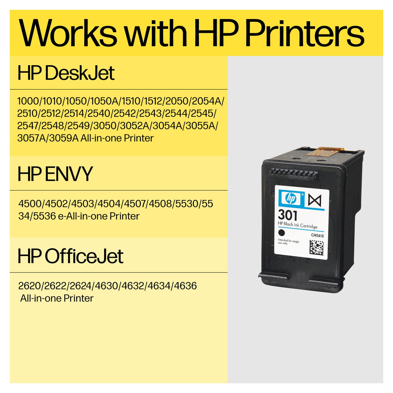 Buy HP INK CARTRIDGE NO 301 XL C M Y in Cyprus, Nicosia, Limassol, Larnaka, Pafos