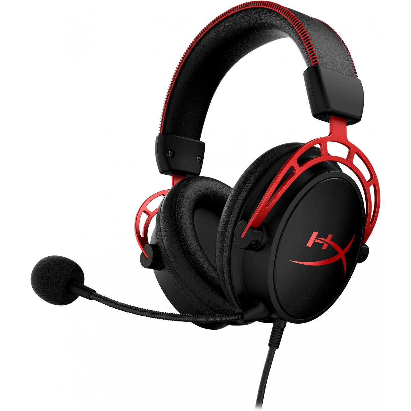 HyperX Cloud Alpha Gaming Headset - Wired Over-Ear Closed - Black/Red — Buy in Cyprus with Fast Delivery