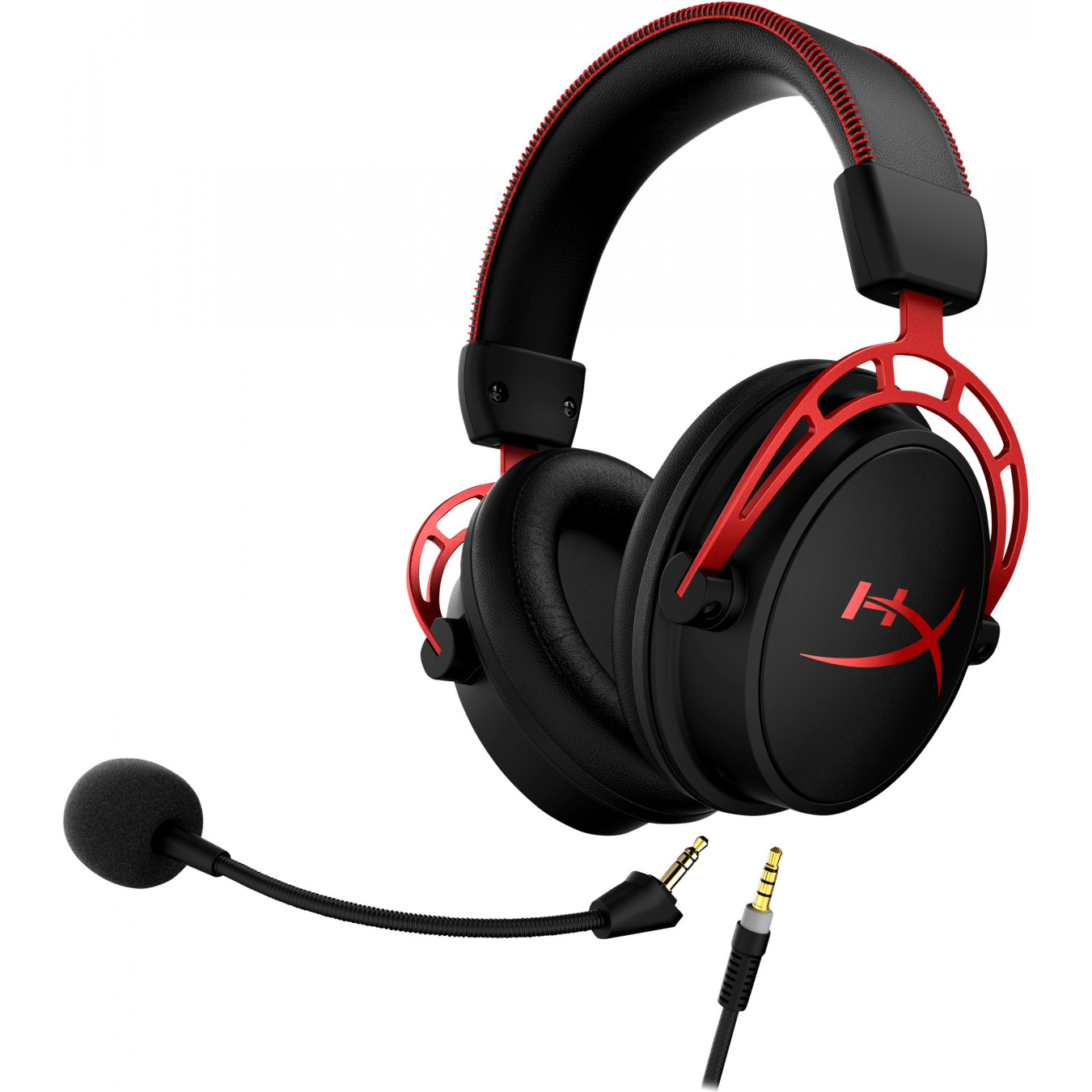 HyperX Cloud Alpha Gaming Headset - Wired Over-Ear Closed - Black/Red — Buy in Cyprus with Fast Delivery