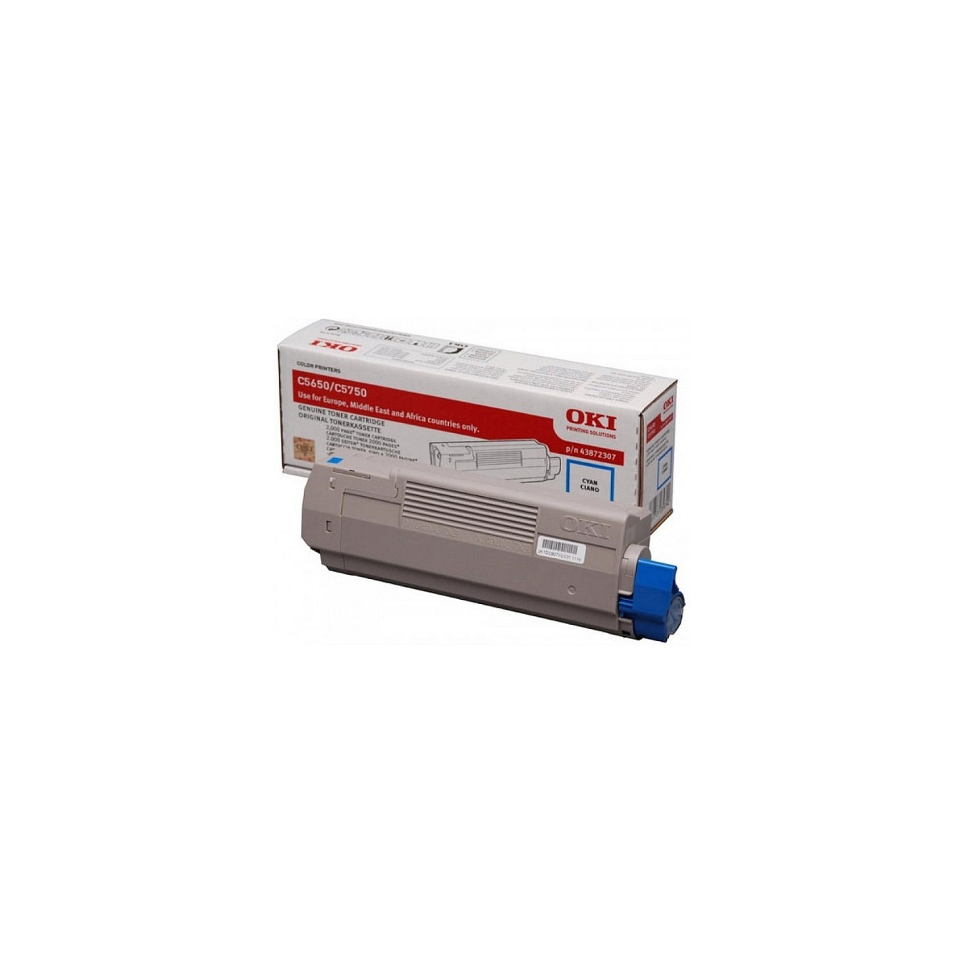 Buy OKI Toner 43872307 Cyan in Cyprus, Nicosia, Limassol, Larnaka, Pafos