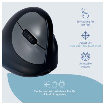 Buy R-GO HE Maus - ergonomische Maus, Größe L, für Rechtshänder, vertikale Maus, 4 Tasten, kabellos in Cyprus, Nicosia, Limassol