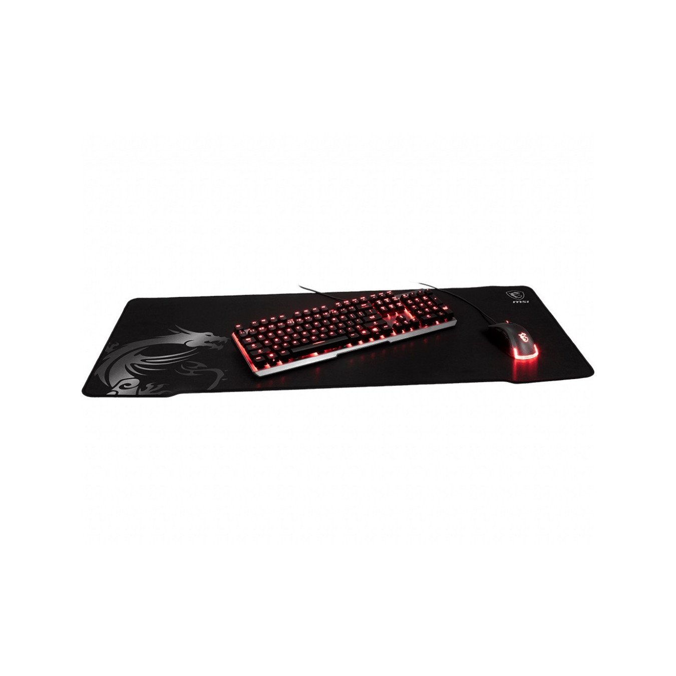 MSI AGILITY GD70 Gaming Mousepad - Black, 900 x 400 mm, 3 mm Thick, Stitched Edges — Buy in Cyprus with Fast Delivery