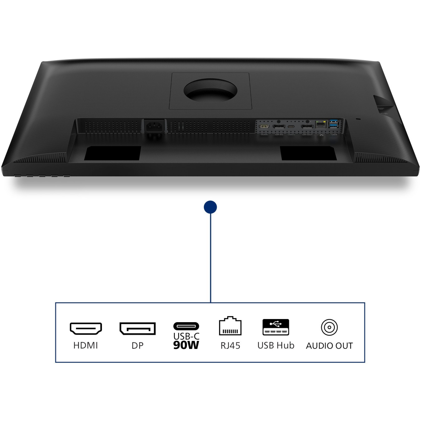 Philips 27B2U3601 - 27-inch QHD IPS Monitor, 120Hz, 4ms, USB-C 90W, HDMI+DP, Height-Adjustable - Black