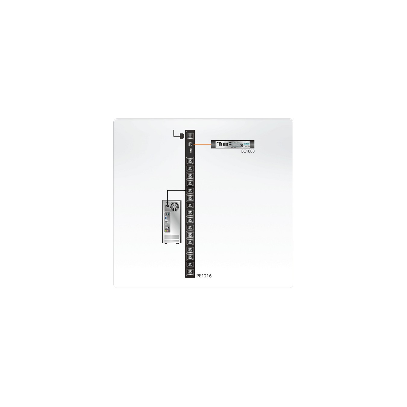 Buy ATEN PE1216G IP Steckdosenleiste 16-Port 16x C13 IP-ready in Cyprus, Nicosia, Limassol, Larnaka, Pafos