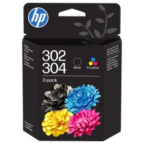 Buy HP 302 304 Tri-color Black Ink Cartridge 2-Pack in Cyprus, Nicosia, Limassol, Larnaka, Pafos