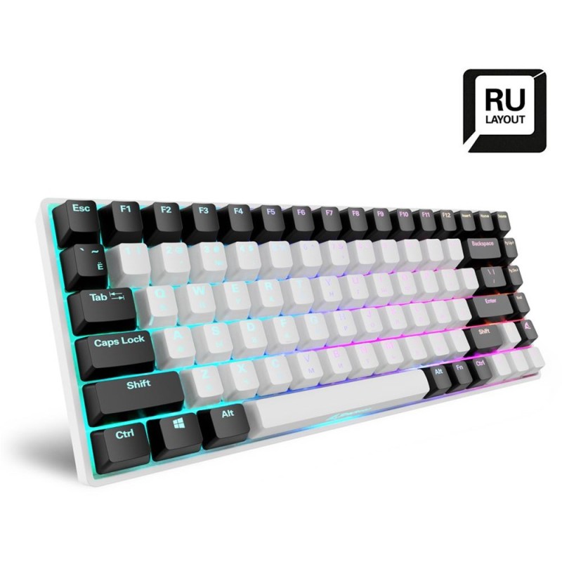 Buy Sharkoon SKILLER SGK50 S3 - White Wired Mechanical Keyboard (Gateron Yellow,... in Cyprus, Nicosia, Limassol, Larnaka, Pafos