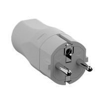 Buy BACHMANN Schutzkontaktstecker CEE 7 7 16A 250VAC, Montage, grau in Cyprus, Nicosia, Limassol, Larnaka, Pafos