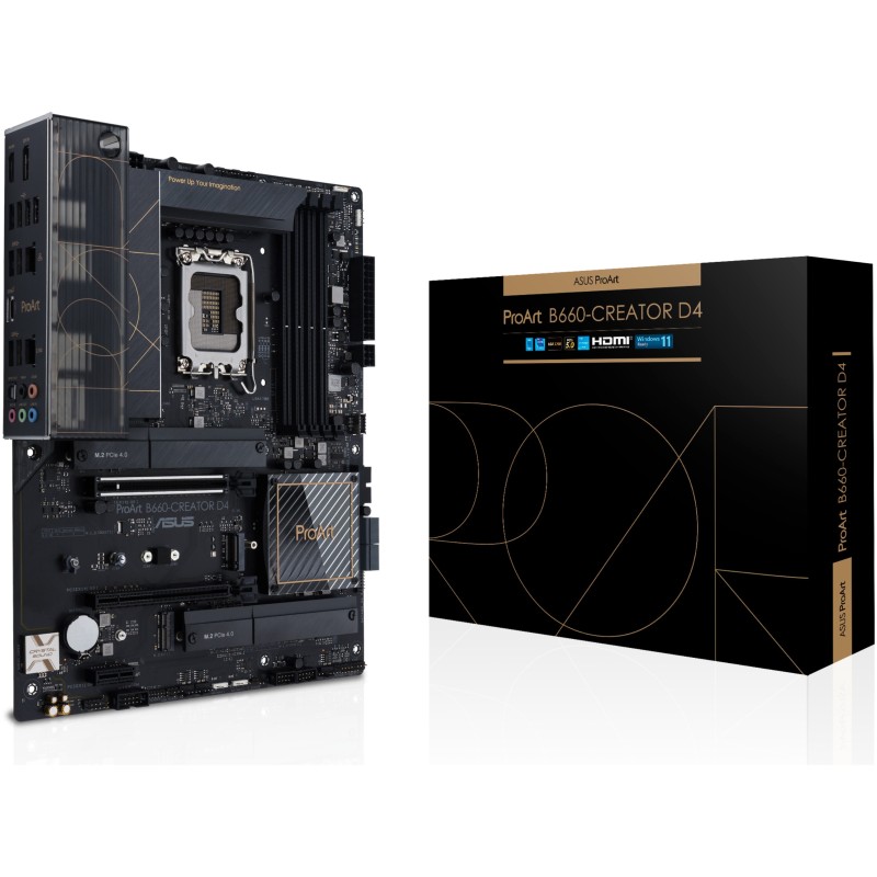 Buy ASUS ProArt B660-CREATOR D4 - LGA1700 ATX Motherboard - DDR4, 128GB, PCIe 5.... in Cyprus, Nicosia, Limassol, Larnaka, Pafos