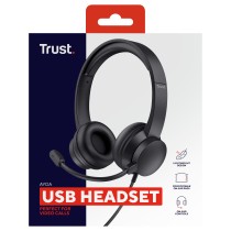 Buy Trust Ayda USB PC Headset in Cyprus, Nicosia, Limassol, Larnaka, Pafos
