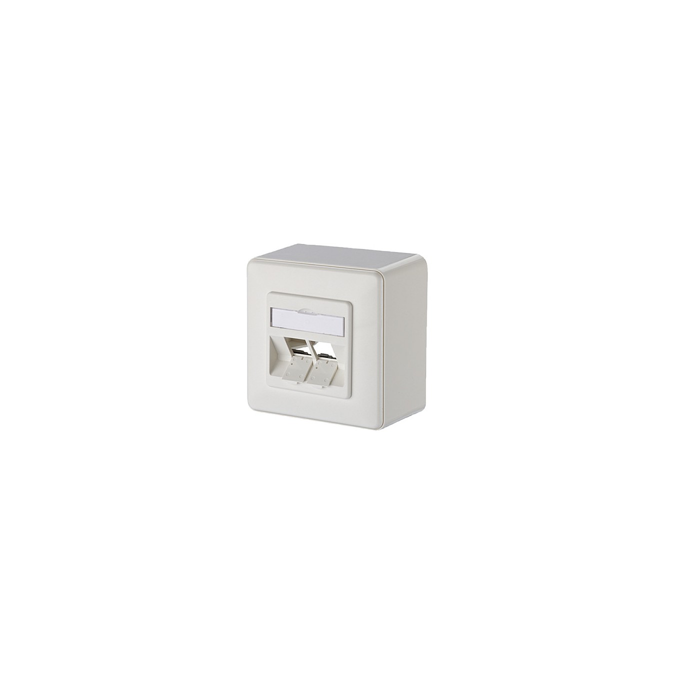 Buy METZ CONNECT Keystone Anschlussdose AP 2 Port unbestuckt reinweiss in Cyprus, Nicosia, Limassol, Larnaka, Pafos