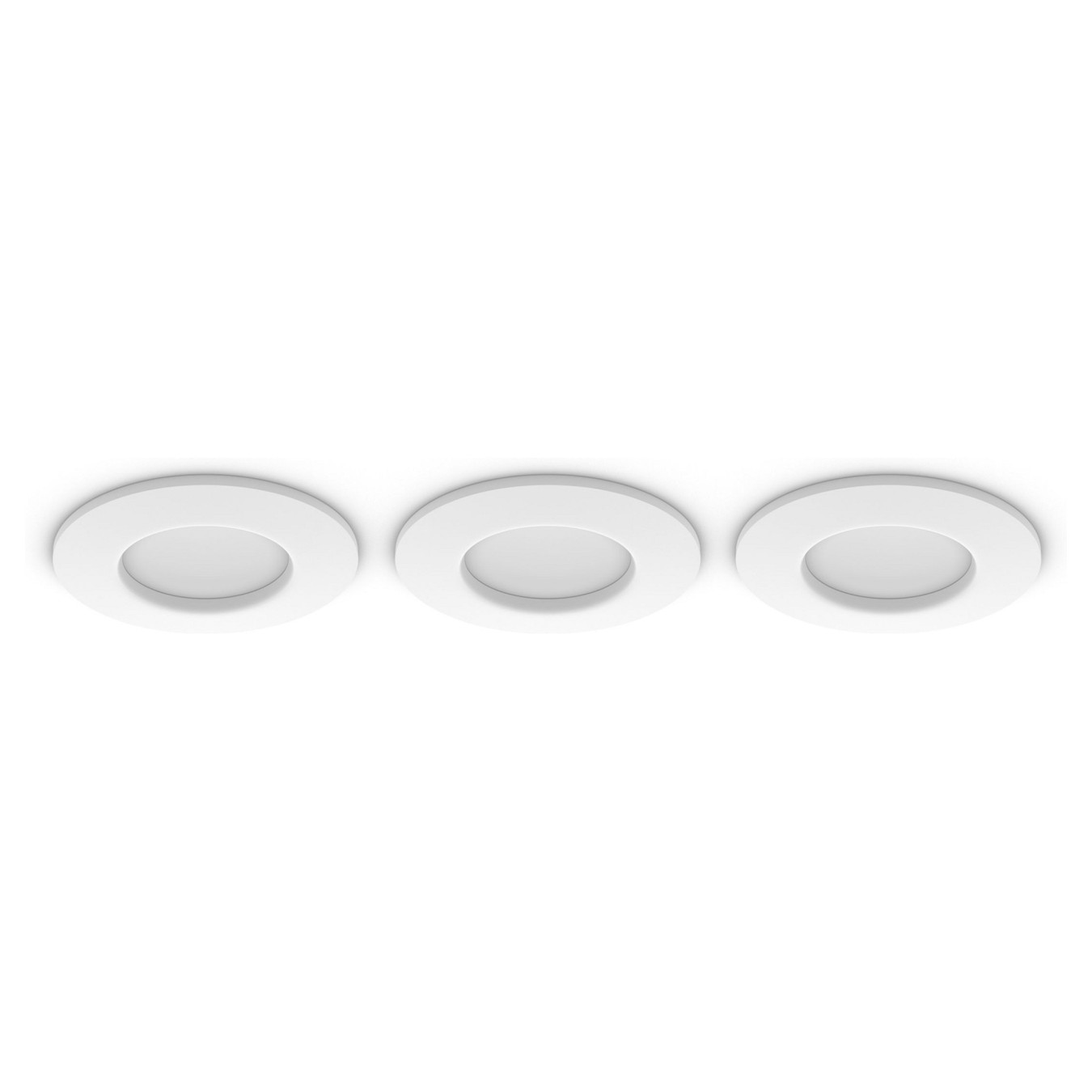 Buy Philips Hue White & Color Ambiance Slim Recessed 90mm 3er Weiß in Cyprus, Nicosia, Limassol, Larnaka, Pafos