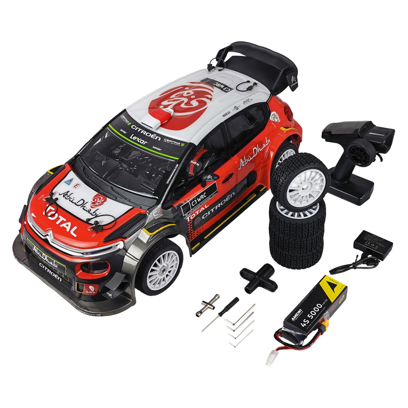 Buy Amewi RC Rallye Citroen CR3 WRC HyperGo 4WD 1:7 RTR schw rot in Cyprus, Nicosia, Limassol, Larnaka, Pafos