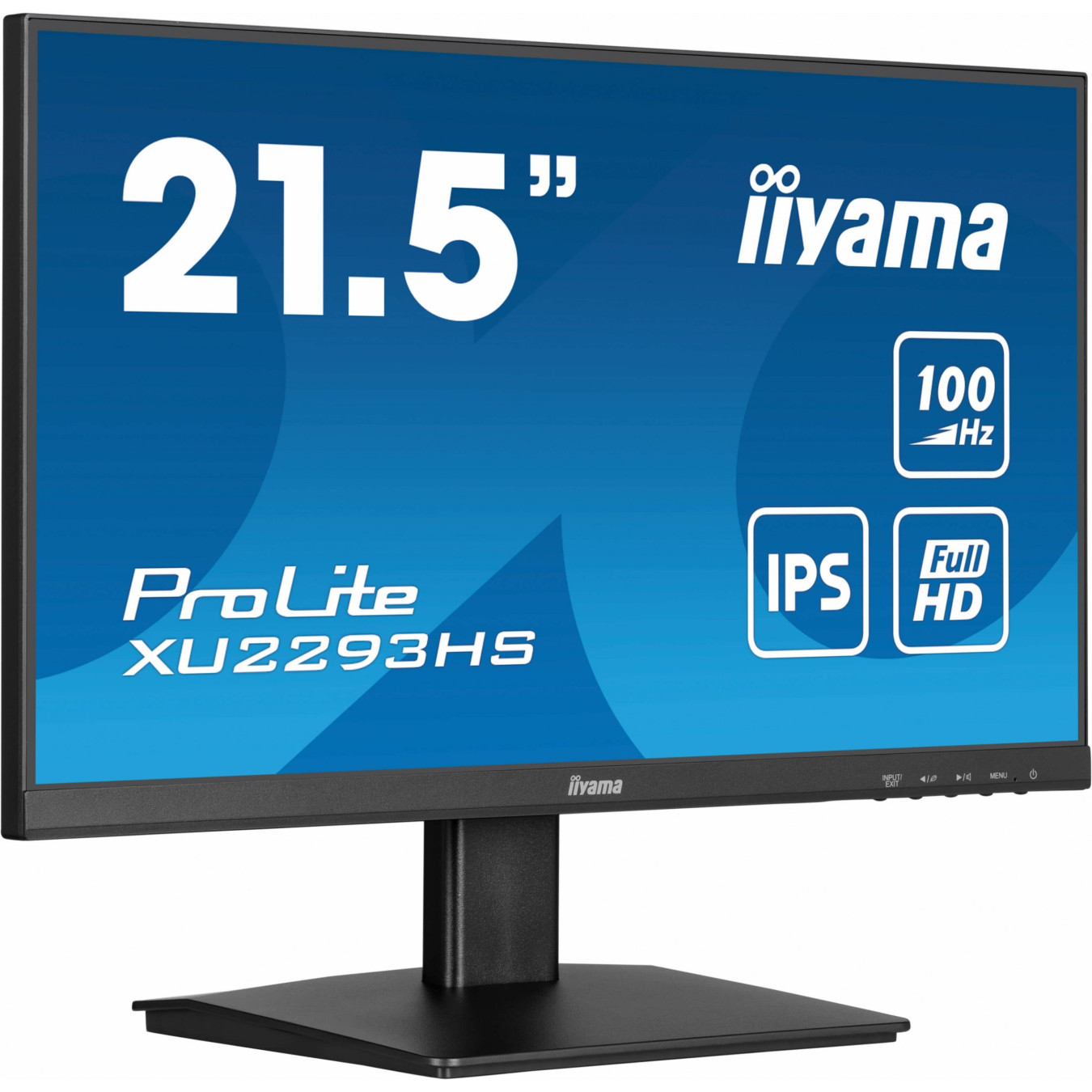 iiyama ProLite XU2293HS-B6 - 21.5in Full HD IPS Monitor, 100Hz, 1ms, HDMI1.4 & DP1.2, Black — Buy in Cyprus with Fast Delivery