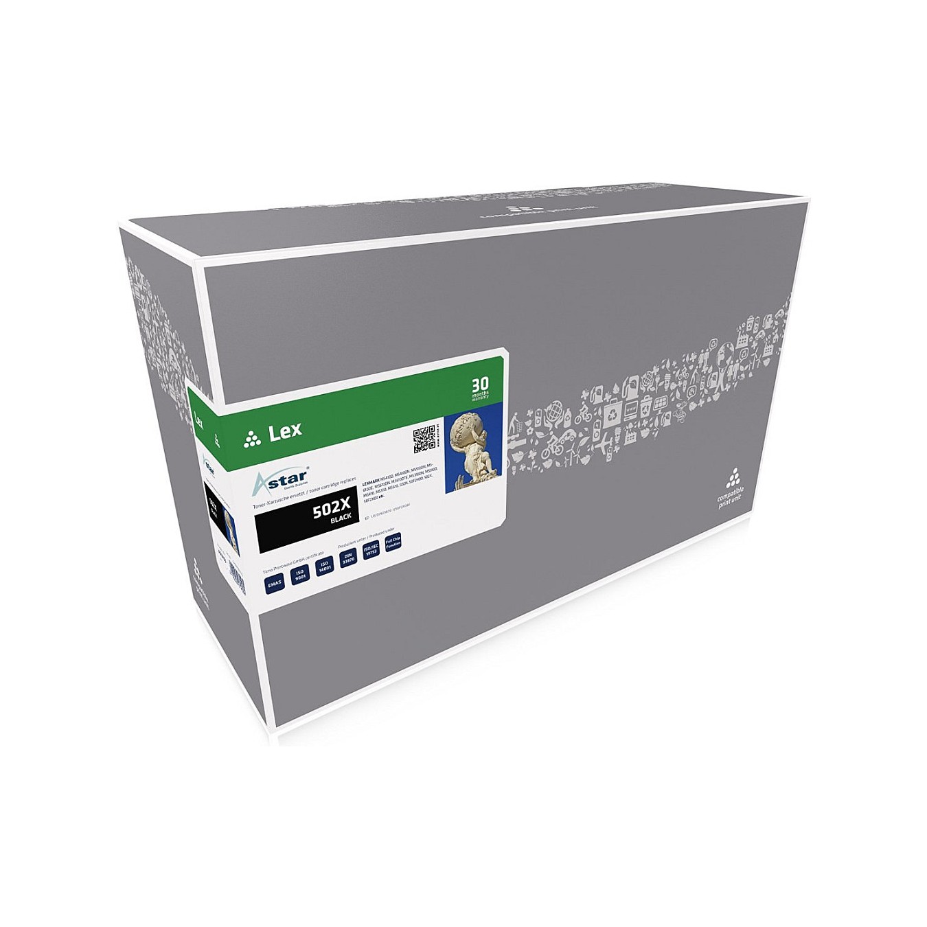 Buy AS10105 ASTAR LEXMARK 50F2X00 MS Toner in Cyprus, Nicosia, Limassol, Larnaka, Pafos