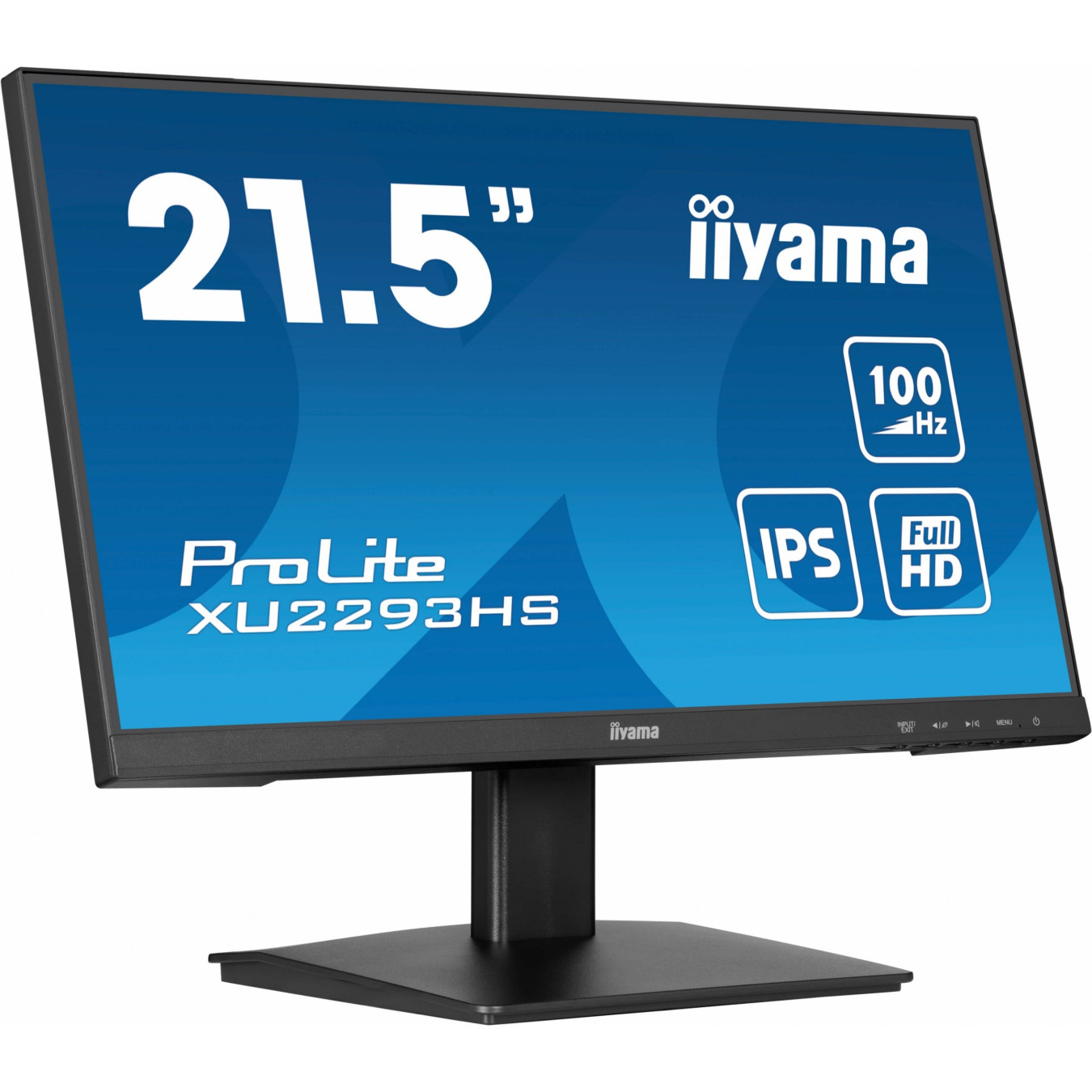 iiyama ProLite XU2293HS-B6 - 21.5in Full HD IPS Monitor, 100Hz, 1ms, HDMI1.4 & DP1.2, Black — Buy in Cyprus with Fast Delivery