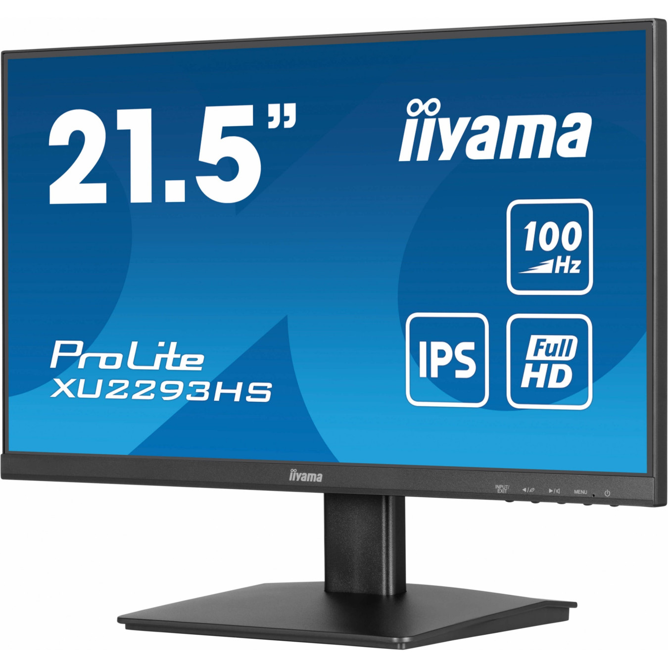 iiyama ProLite XU2293HS-B6 - 21.5in Full HD IPS Monitor, 100Hz, 1ms, HDMI1.4 & DP1.2, Black — Buy in Cyprus with Fast Delivery