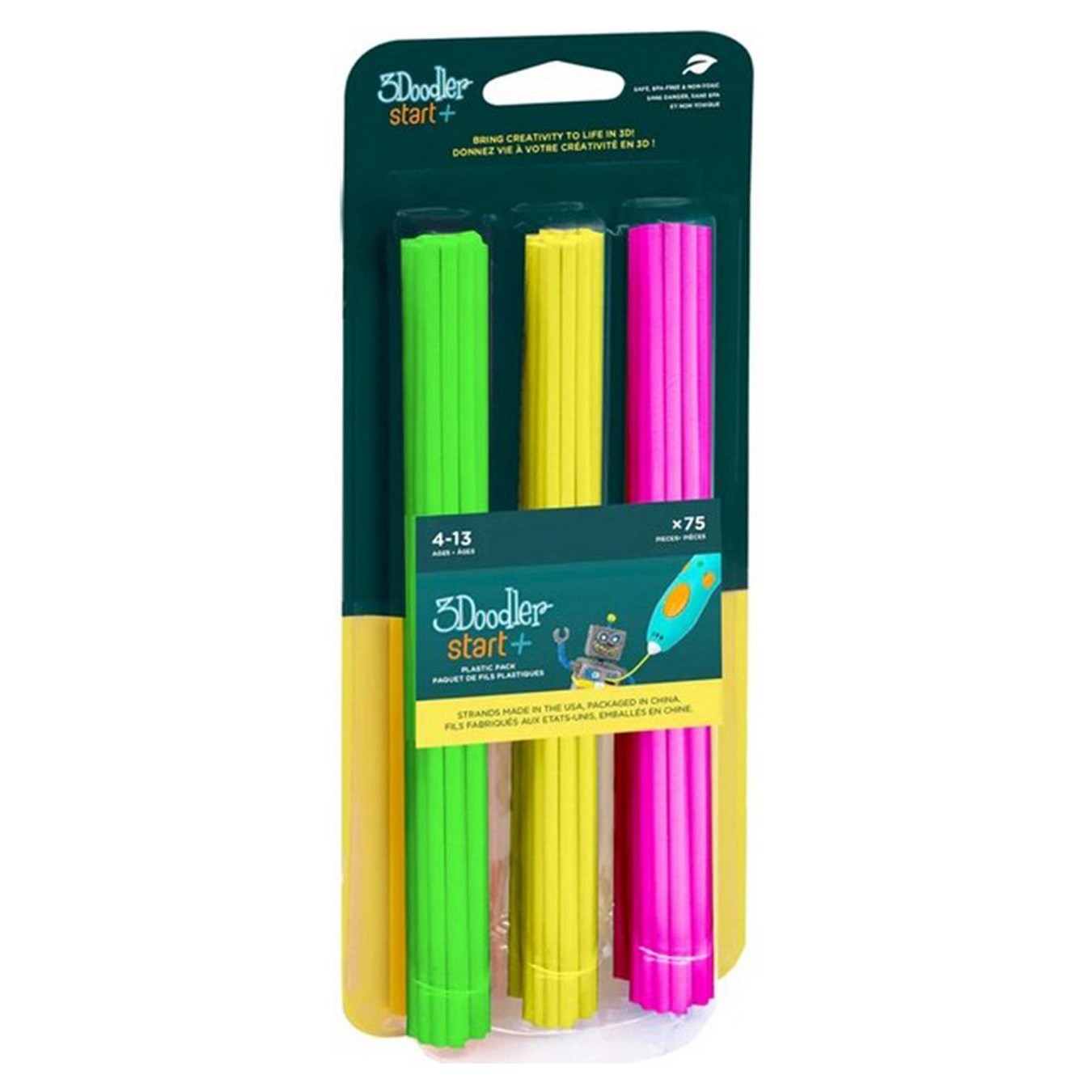 Buy 3Doodler Filament Start+ 75 neonpink. neongelb. neongrün Neon Glow in Cyprus, Nicosia, Limassol, Larnaka, Pafos