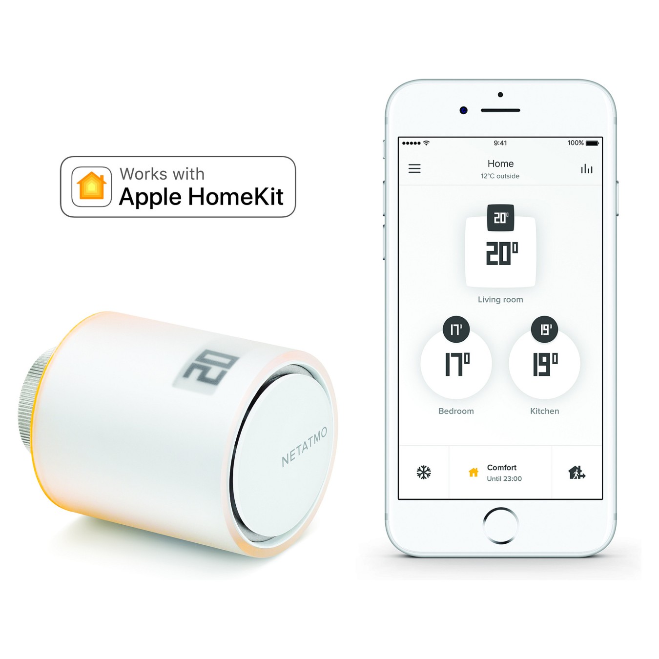 Buy Netatmo Zusätzliches Smartes Heizkörperthermostat (DE) in Cyprus, Nicosia, Limassol, Larnaka, Pafos