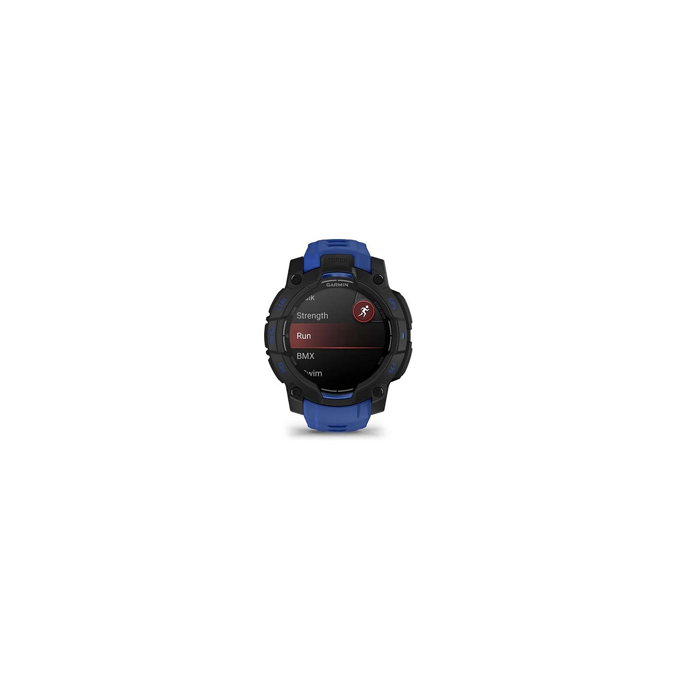 Buy Garmin Instinct® AMOLED black mit Silikon-Wechselarmband 22 mm bolt blue in Cyprus, Nicosia, Limassol, Larnaka, Pafos