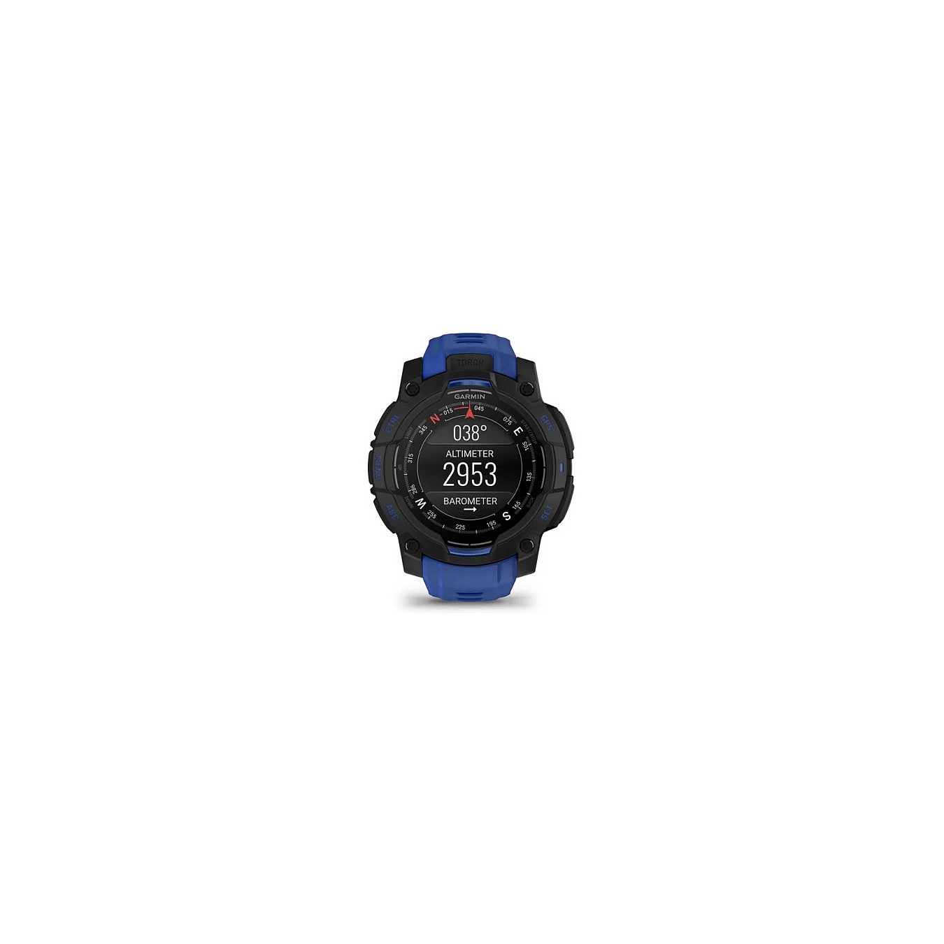Buy Garmin Instinct® AMOLED black mit Silikon-Wechselarmband 22 mm bolt blue in Cyprus, Nicosia, Limassol, Larnaka, Pafos