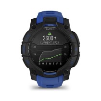Buy Garmin Instinct® AMOLED black mit Silikon-Wechselarmband 22 mm bolt blue in Cyprus, Nicosia, Limassol, Larnaka, Pafos