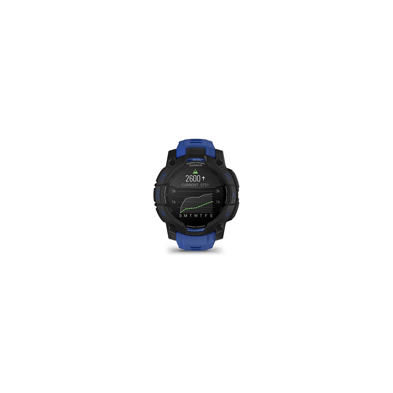 Buy Garmin Instinct® AMOLED black mit Silikon-Wechselarmband 22 mm bolt blue in Cyprus, Nicosia, Limassol, Larnaka, Pafos