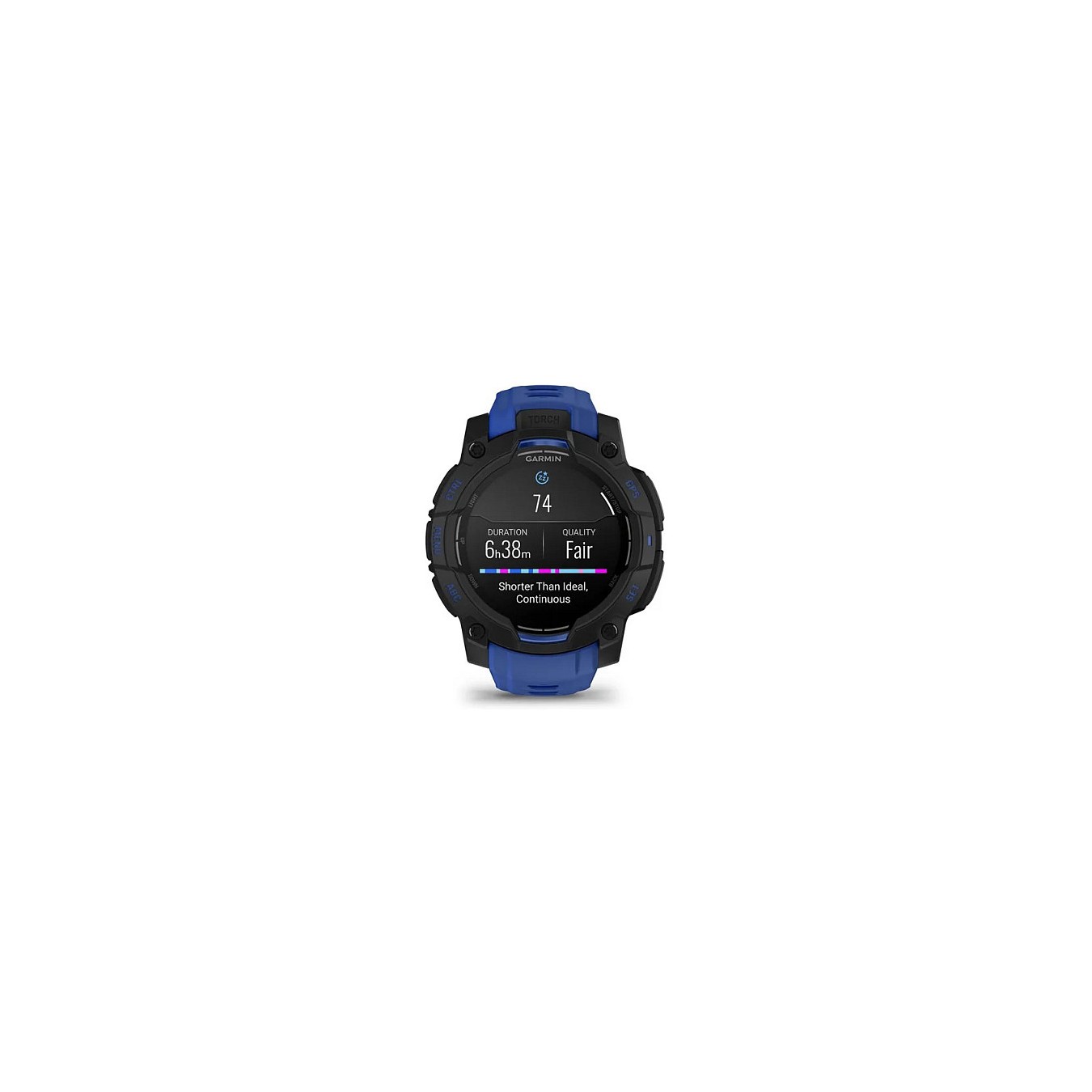 Buy Garmin Instinct® AMOLED black mit Silikon-Wechselarmband 22 mm bolt blue in Cyprus, Nicosia, Limassol, Larnaka, Pafos