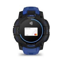 Buy Garmin Instinct® AMOLED black mit Silikon-Wechselarmband 22 mm bolt blue in Cyprus, Nicosia, Limassol, Larnaka, Pafos